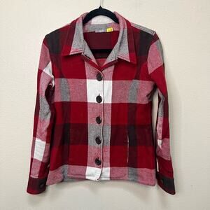 Cabela's Red Plaid Shacket Size S